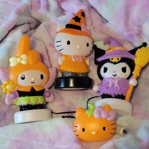 Sanrio Hello Kitty Halloween Decoration Lot Light Up Blow Mold Kuromi My Melody
